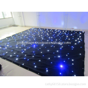 Professional Remote Controlled LED Star Curtain Backdrop rental led curtain